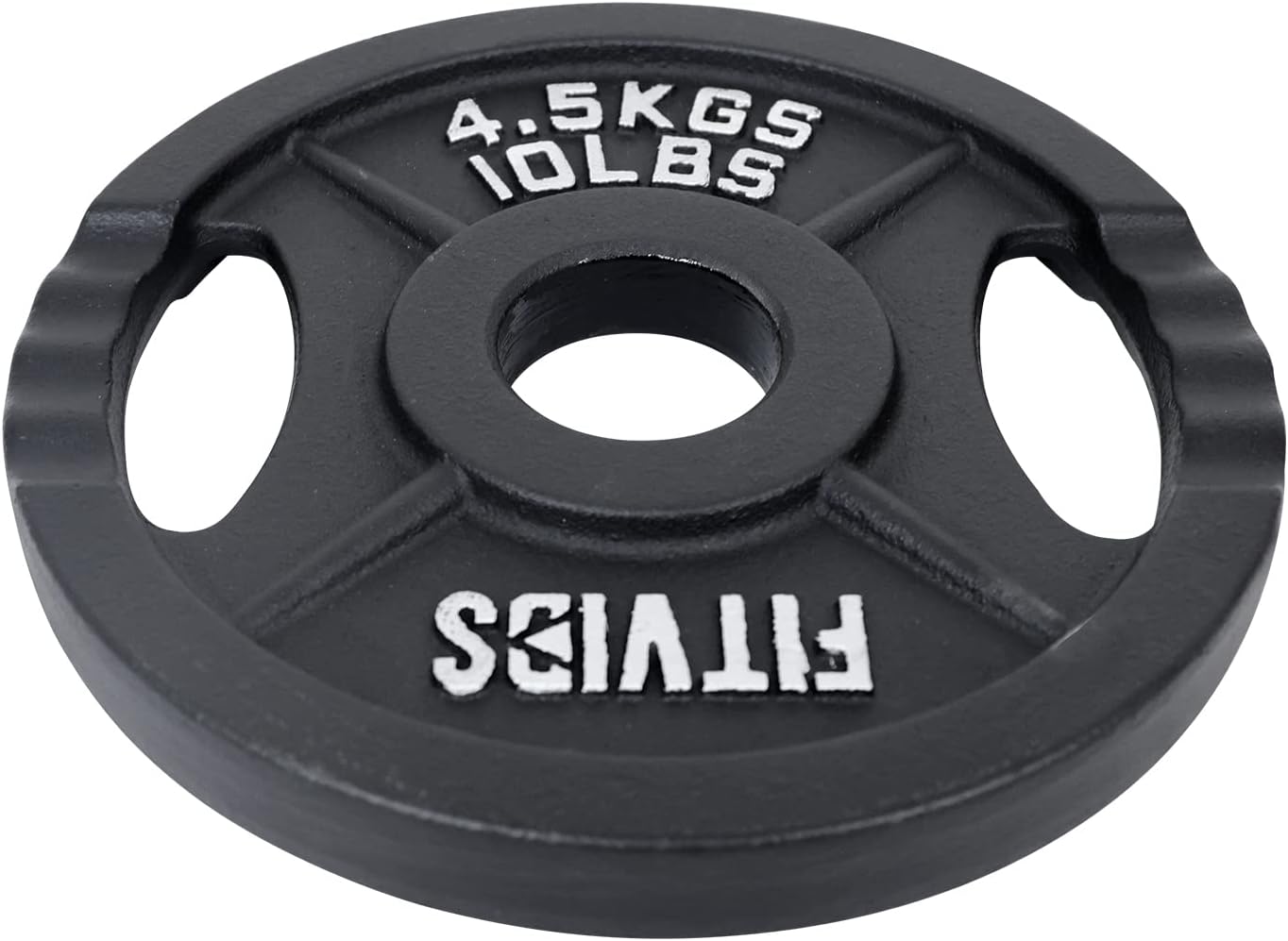 Set of 4 Signature Fitness Cast Iron Plate Weight Plate for Strength Training and Weightlifting, Standard or Olympic, Multiple Sizes